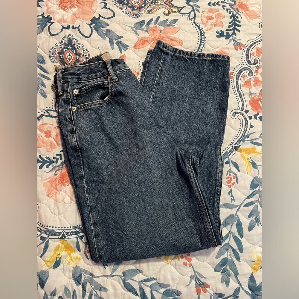 Everlane The 90’s Way Jean Medium Dark Blue Wash Size 25